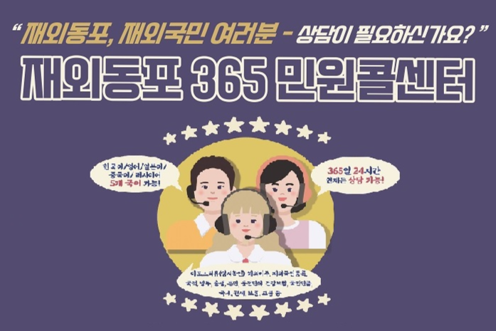 재외동포 365 민원콜센터 운영 안내